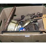 A box of miscellaneous items