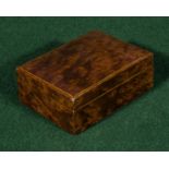 A small burr walnut box