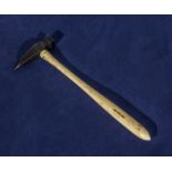 A Georgian ivory handled hammer/pick