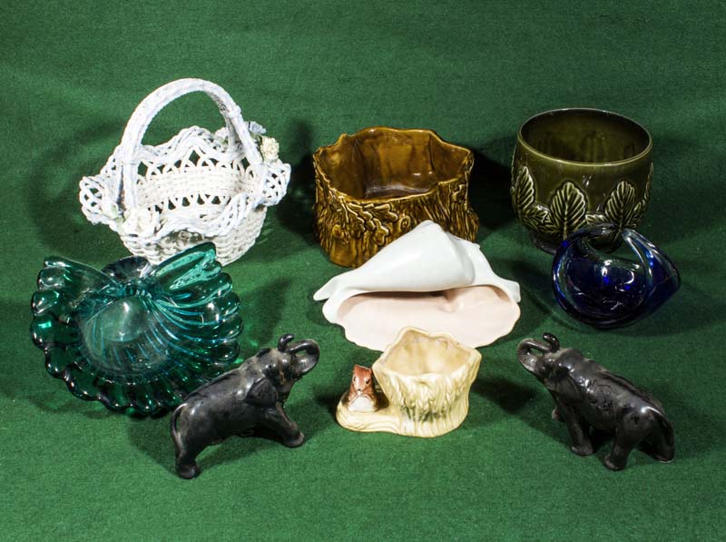 A collection of Sylvac pottery and other items