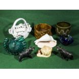 A collection of Sylvac pottery and other items