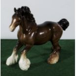 Beswick cantering shire horse #975