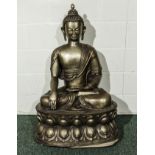 An Indian bronze Buddha