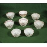 Eight Chinese tea bowls