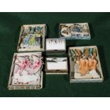 Four boxes of Chinese place cards and two boxes of cards