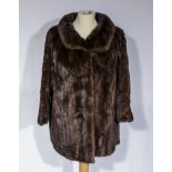 A lady's three quarter length mink coat