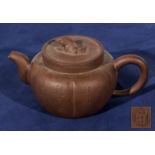 A Chinese clay teapot