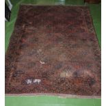 A brown ground rug