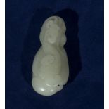 A white jade carving