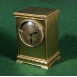 A brass carriage clock