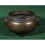 A bronze censer