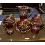 A Fosters pottery coffee set