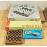 Four chess sets