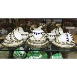 A Tuscan china part tea set