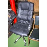 A leather office chair