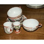 A part Chinese tea set