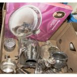 A selection of silver plate