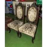 Two pine hall chairs