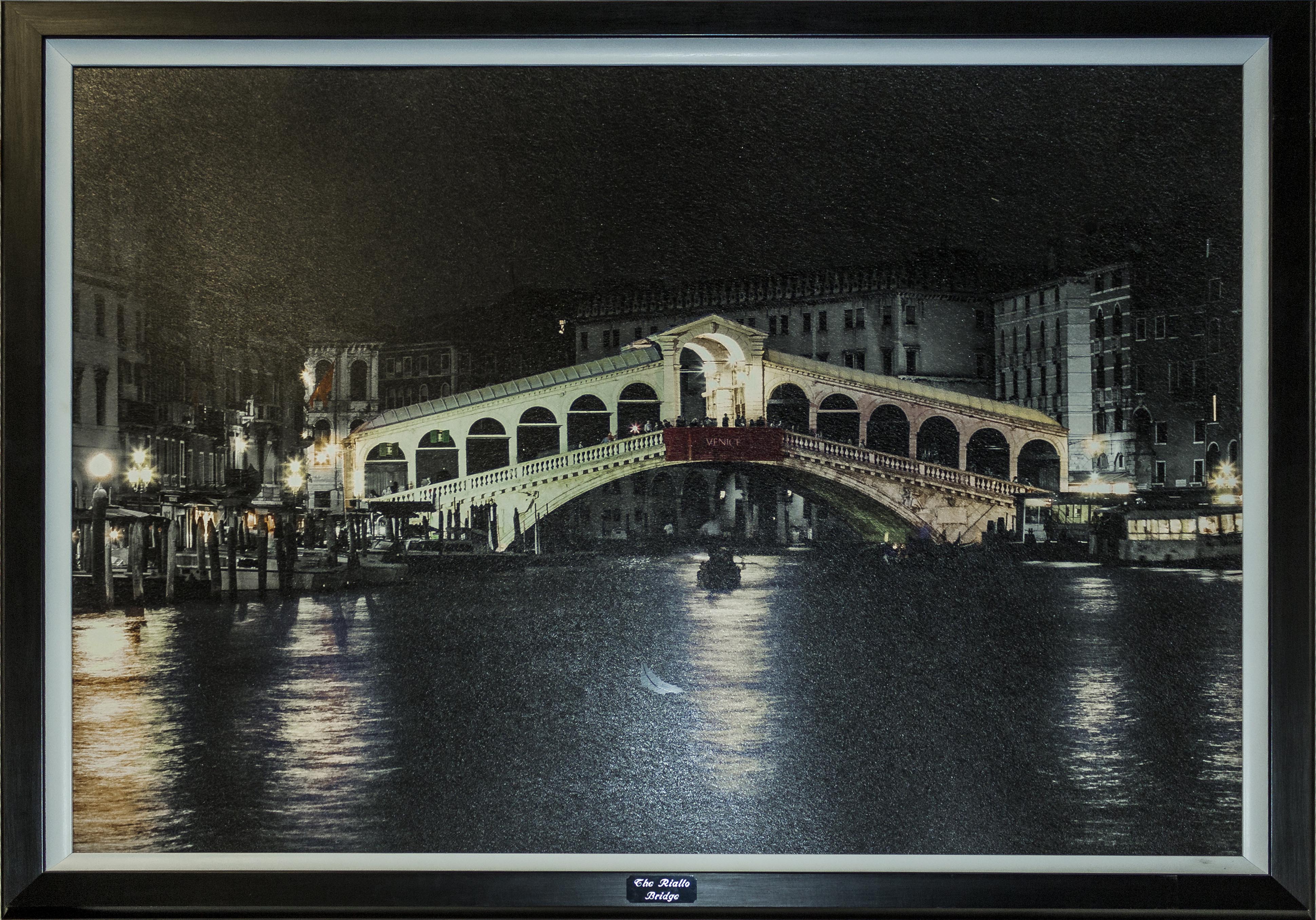 A large framed print 'Rialto Bridge'