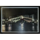 A large framed print 'Rialto Bridge'