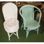 Two painted chairs