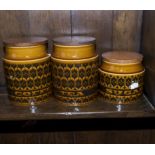 Hornsea 'Heirloom' table ware, coffee, tea and sugar storage jars