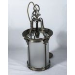 A silver plated hall lantern