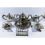 Assorted silver plated table ware