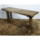 An oak side/hall table