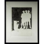 Dame Elisabeth Frink 1930-93. A framed etching aquatint 'The Pardoner's Tale' from The Canterbury