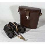 A pair of Carl Zeiss binoculars in leather case