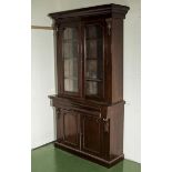 A Victorian mahogany bookcase.