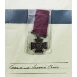 A facsimile Victoria Cross