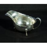 A silver cream jug, 98gms Birmingham marks