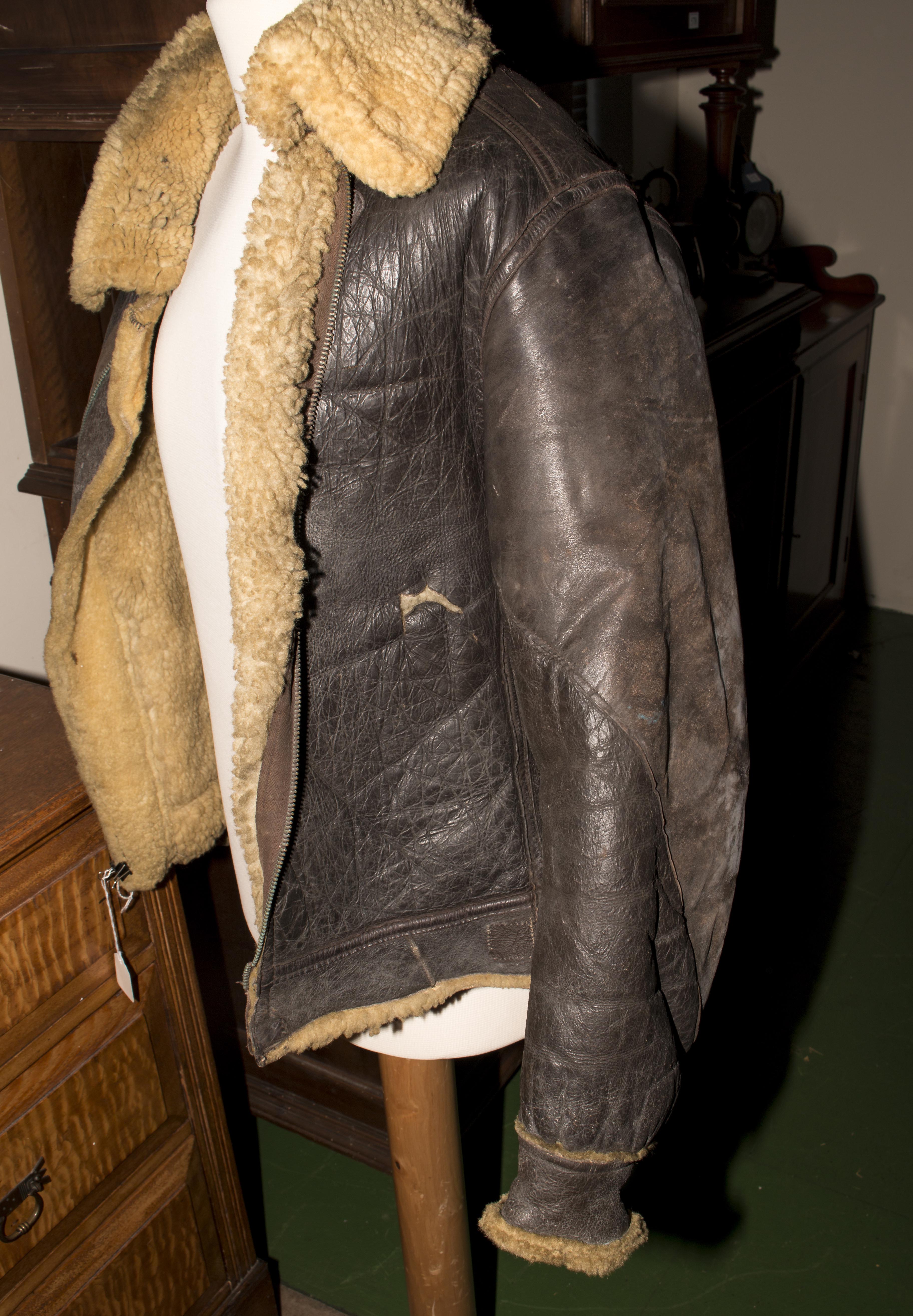 An air force leather jacket - Bild 7 aus 7