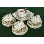 A decorative china part tea set