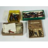 Four boxes containing fishing lures and spinners