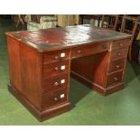 A Victorian mahogany desk.(lawyers clearance)