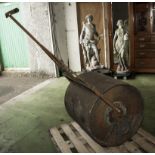 Large Victorian cast iron roller