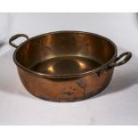 A copper cream setting pan circa 1820