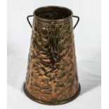 An Arts and Crafts copper vase