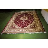 A red ground Keshan carpet 2.80m x 2.00m