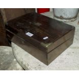 A mahogany writing box A/F