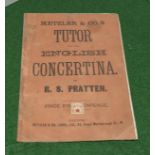A Metzler & Co tutor book for English concertina