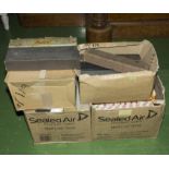 Four boxes containing pianola paper rolls (approx 80 rolls)