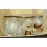 A box of glassware