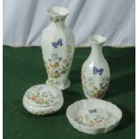 Four pieces of Aynsley pottery