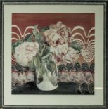 A framed print of a still life