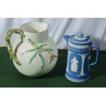 A Wedgwood coffee pot and one other