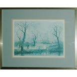 A framed print signed Helen Bradley